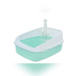 Semi Enclosed Litter Tray with Scoop (19"x19"x8")