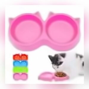 Cat Face Double Bowl Double Side